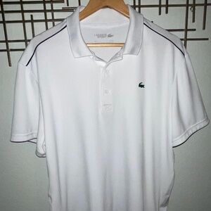 Lacoste Sport Polo Shirt Mens White Performance Polo XXL FR 7